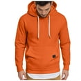 thumbnail image 1 of Mens Fall Shirts Jackets For Men Men's Casual Hoodies Sweatshirts Fashion Long Sleeve Drawstring Fleece Pullover Hoodie with Pockets, 1 of 6