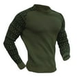 thumbnail image 1 of Mens Fall Sweater Waffle Knit Crewneck Pullover Lightweight Long Sleeve Dress Sweater Army Green XXXL, 1 of 5