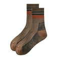 thumbnail image 1 of Mens Fall Winter Splice Color Fleece Casual Socks Warm Deodorizing Absorb Sweat Middle Barrel Socks for Comfortable and Style in Cold Weather Crew Socks with Breathable Soft Athletic Wear, 1 of 4