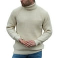 thumbnail image 1 of Mens Fall Winter Sweater Loose Plus Size Solid Color Pullover, 1 of 1