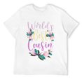 thumbnail image 1 of Mens Family World's Best Cousin Tee Funny Cousin Ever Gift T-Shirt White M, 1 of 5