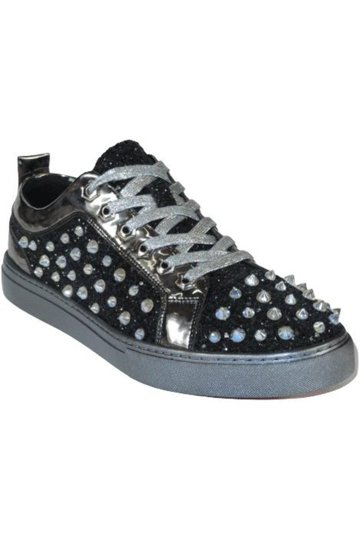Men’s Black White Cap Toe Spikes Slip On Fiesso by Aurelio Garcia size 8 s-l400.jpg main image 4