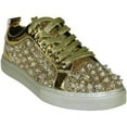 thumbnail image 1 of Mens Fancy Shoes By FIESSO AURELIO GARCIA, Spikes Rhine stones 2413 Gold, 1 of 9