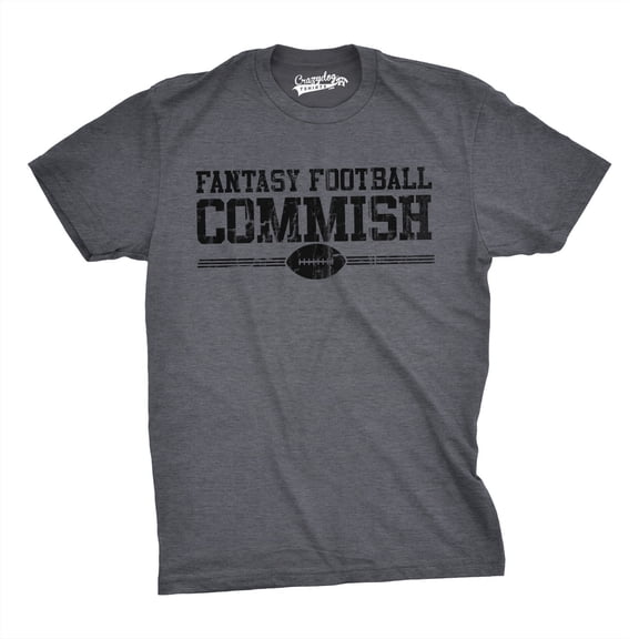 Mens Fantasy Football Commish T Shirt Funny Gift for Dad Game day Graphic Cool Graphic Tees