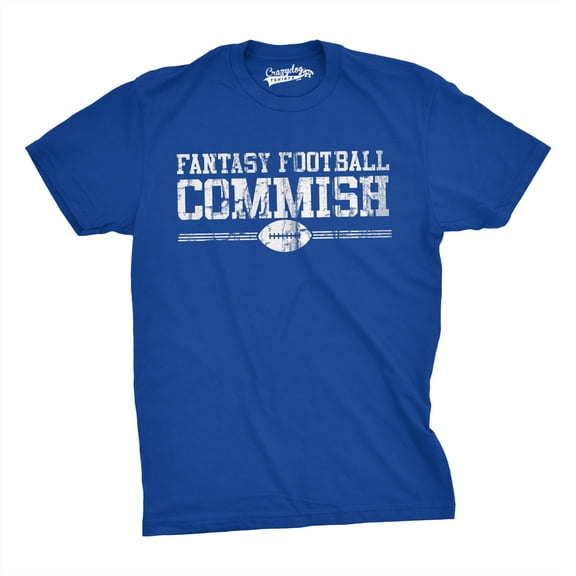 Mens Fantasy Football Commish T Shirt Funny Gift for Dad Game day Graphic Cool Graphic Tees