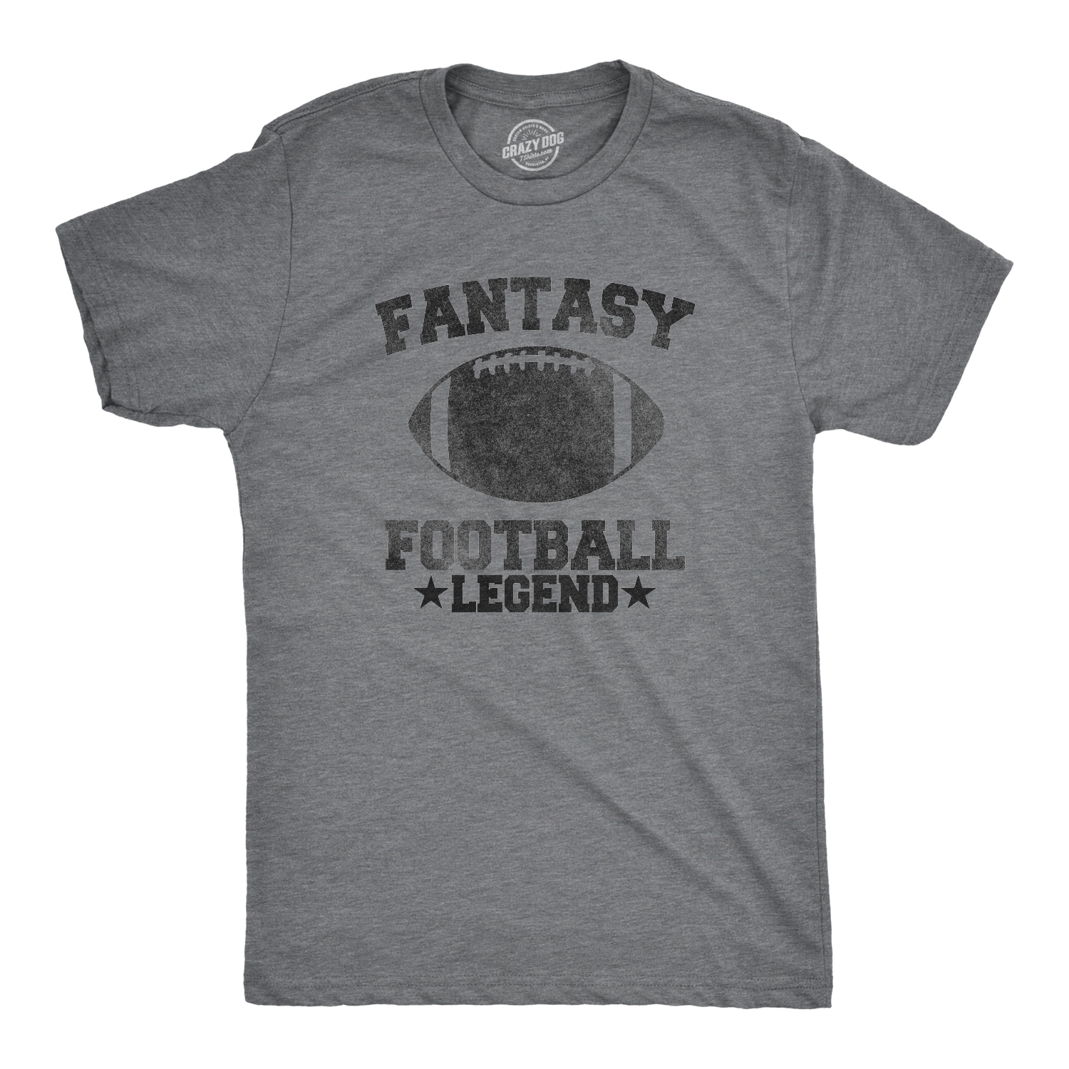 Mens Fantasy Football Legend Funny T shirt Season Novelty Graphic Dad Gameday Graphic Tees - image 1 of 10