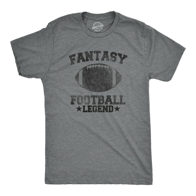 Mens Fantasy Football Legend Funny T shirt Season Novelty Graphic Dad Gameday Graphic Tees