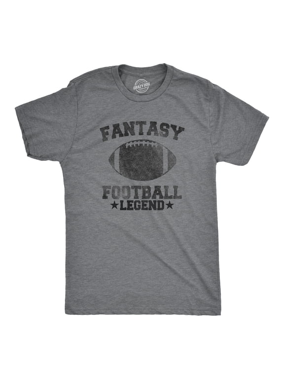 Mens Fantasy Football Legend Funny T shirt Season Novelty Graphic Dad Gameday Graphic Tees