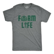 Mens Farm Life Tshirt Funny Country Lifestyle Graphic Novelty Tee Graphic Tees