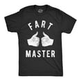 thumbnail image 1 of Mens Fart Master T shirt Funny Offensive Gift for Him Toilet Humor Farting Top Graphic Tees, 1 of 7