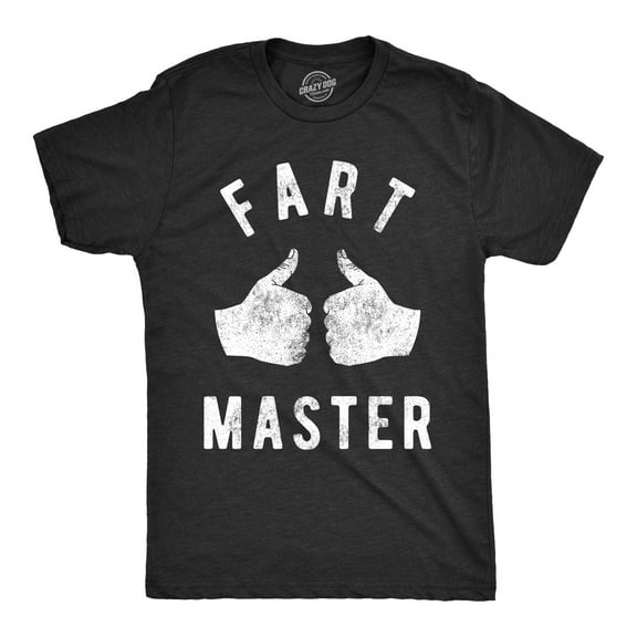 Mens Fart Master T shirt Funny Offensive Gift for Him Toilet Humor Farting Top Graphic Tees