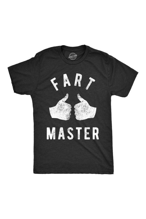 Mens Fart Master T shirt Funny Offensive Gift for Him Toilet Humor Farting Top Graphic Tees