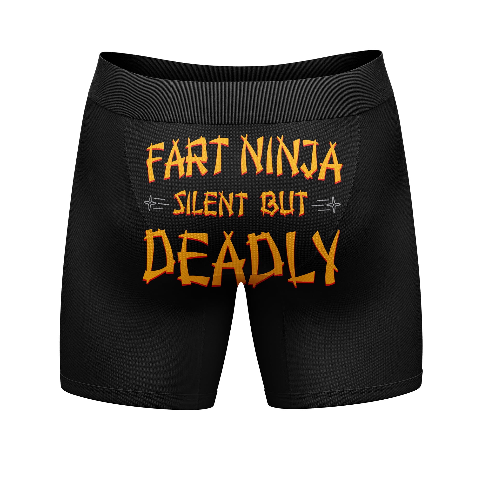 Mens Fart Ninja Silent But Deadly Boxer Briefs Funny Farting Butt
