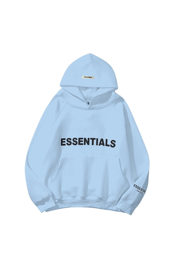 Mens Fashion Autumn Winter Casual Trend Loose Long Sleeved Hoodie Sweatshirt for Streetwear Daily Outfit Comfortable Pullover Top