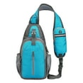 thumbnail image 1 of Mens Fashion Chest Sling Bag, Nylon Waterproof Sports Pack, Multi Compartment Storage, Reflective Night Safety Strip, Hands Free Crossbody Design, Student Casual Outdoor Shoulder Bag, 1 of 9