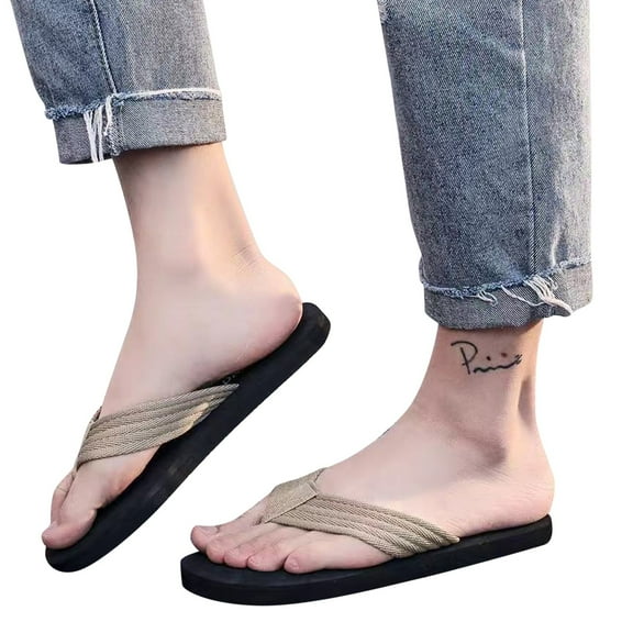 Mens Fashion Flat Slippers Comfortable Athletic Soft Yoga Mat Flip Flops Casual Summer Beach Thong Sandals for Men