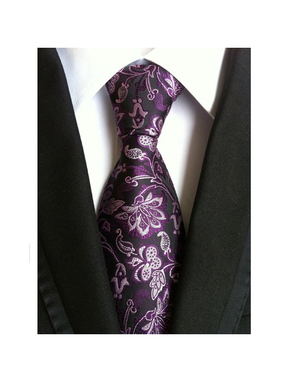 Mens Fashion Flower JACQUARD WOVEN Necktie Wedding Party Ties HZ195