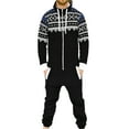 thumbnail image 1 of Mens Fashion Jumpsuit Adult One Piece Non Footed Pajamas, 1 of 2