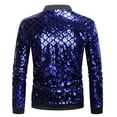 thumbnail image 1 of Mens Fashion Plaid Versatile Jacket Purchasing Mens Sequin Stand Collar Jacket, 1 of 3