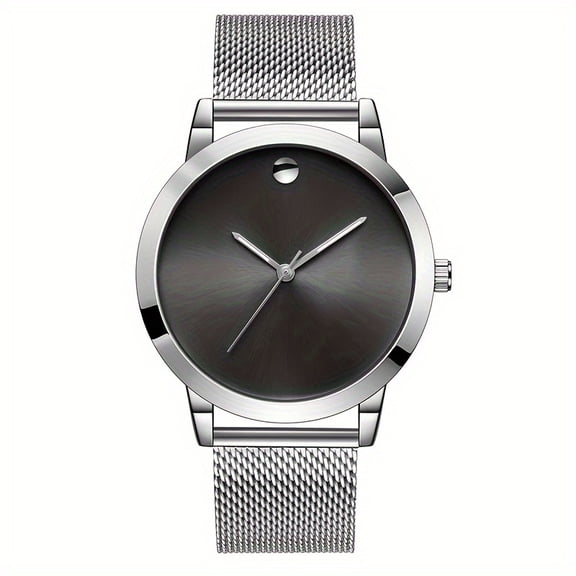 Mens Fashion Stainless Steel Band Watches Casual Simple Watches for Men, the Best Choice for Gifts, Casual Attire, Classic Timepiece, Elegant Style, Highquality Metal, Wristwatch For Men
