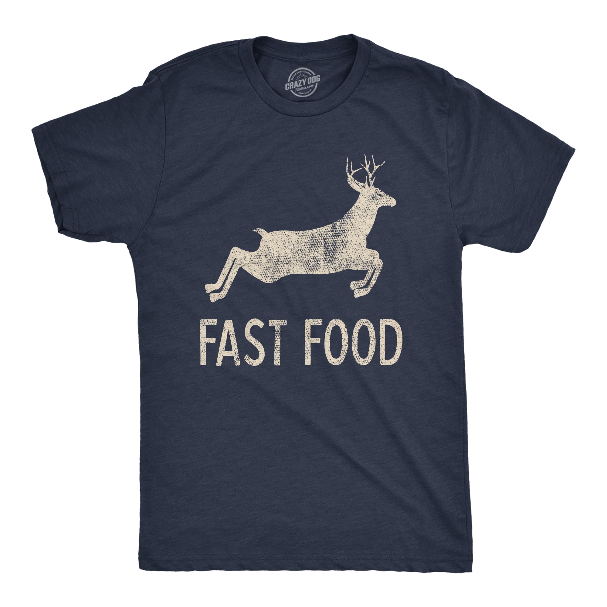 Mens Fast Food Tshirt Deer Hunting Season Novelty Graphic Graphic s