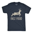 thumbnail image 1 of Mens Fast Food T Shirt Funny Deer Hunting Season Novelty Graphic Tee Graphic Tees, 1 of 7
