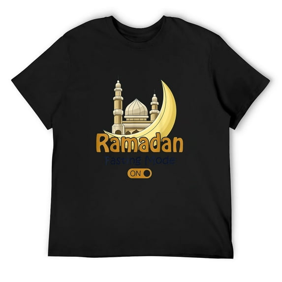 Mens Fasting Mode Ramadan On Shirt Cool Islamic fasting Gift Idea T-Shirt Black 3X-Large