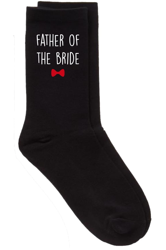 Mens Father Of The Bride Black Calf Socks Wedding Socks Clothing