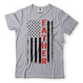 thumbnail image 1 of Mens Father Patriotic Shirt USA Flag Patriotic Tee Father's Day Patriotic Shirt American Dad Shirt (4X-Large Grey), 1 of 6