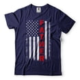 thumbnail image 1 of Mens Father Patriotic Shirt USA Flag Patriotic Tee Father's Day Patriotic Shirt American Dad Shirt (XX-Large Navy Blue), 1 of 6
