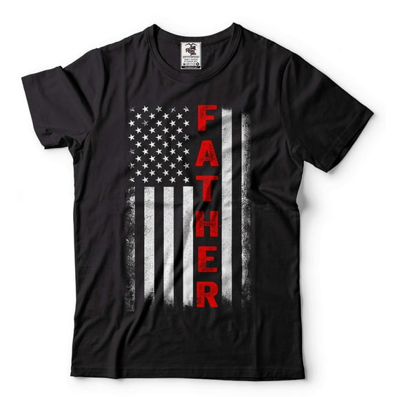 Mens Father Patriotic Shirt USA Flag Patriotic Tee Father's Day Patriotic Shirt American Dad Shirt