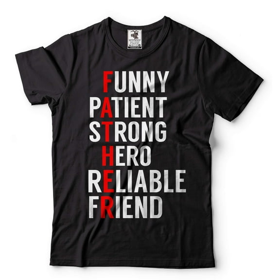 Mens Father Shirt Father's Day Gift Father Definition Shirt Funny Father Shirt Father's Day Shirt (XX-Large Black)