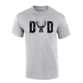 thumbnail image 1 of Mens Father's Day Dad Buck Deer Antler Cool Country Mens Short Sleeve T-Shirt-Sport Grey-5X-Large, 1 of 1