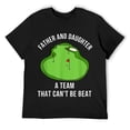 thumbnail image 1 of Mens Father's Day Dad Daughter Golf Buddies Team Saying Matching T-Shirt Black, 1 of 5