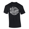 thumbnail image 1 of Mens Father's Day Funny Skeleton Holding Beer Surviving Fatherhood One Beer At A Time Short Sleeve T-Shirt-Black-3X-Large, 1 of 1