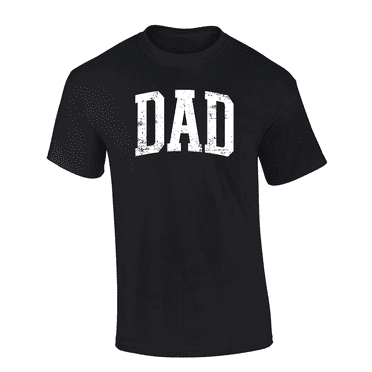 Mens Father's Day Grunge Distressed Dad Cool Mens Short Sleeve T-Shirt-Black-Large