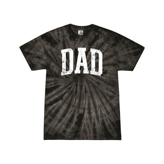 Mens Father's Day Grunge Distressed Dad Cool Mens Short Sleeve T-Shirt-Black Tie-Dye-X-Large