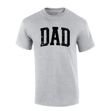 Mens Father's Day Grunge Distressed Dad Cool Mens Short Sleeve T-Shirt-Sport Grey-Medium