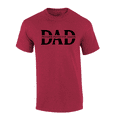 thumbnail image 1 of Mens Father's Day Thoughtful Inspirational Provider Protector Leader Antique Cherry Short Sleeve T-Shirt-Dad-3X-Large, 1 of 1