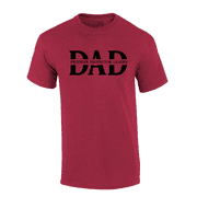 Mens Fathers Day Thoughtful Inspirational Provider Protector Leader Antique Cherry Short Sleeve T-Shirt-Dad-XX-Large