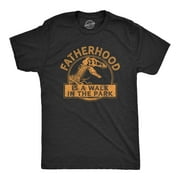 CRAZY DOG T-SHIRTS Mens Fatherhood Is A Walk In The Park Tshirt Funny Fathers Day Dinosaur Movie Graphic Tee Graphic Tees