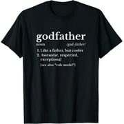 Mens Fathers Day Gift For Godfather Gifts From Godchild Shirt