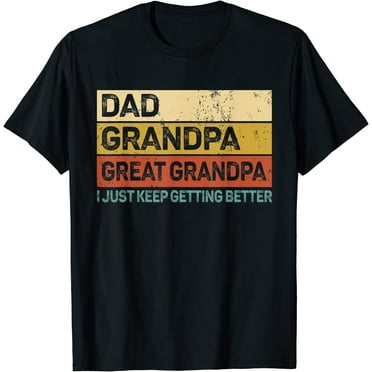 Mens Fathers Day Gift from Grandkids Dad Grandpa Great Grandpa T-Shirt