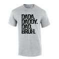 thumbnail image 1 of Mens Fathers Day Tshirt Dada Daddy Dad Bruh Funny Short Sleeve T-shirt-Sports Grey-xl, 1 of 1