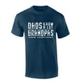thumbnail image 1 of Mens Fathers Day Tshirt Dads Know A Lot Grandpas Know Everything Funny Short Sleeve T-shirt-Heather Navy-xxxl, 1 of 1