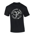 thumbnail image 1 of Mens Fathers Day Tshirt Measure Once Cuss Twice Funny Short Sleeve T-shirt-Black-6xl, 1 of 1