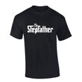 thumbnail image 1 of Mens Fathers Day Tshirt The Stepfather Funny Short Sleeve T-shirt-Black-medium, 1 of 1
