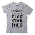 thumbnail image 1 of Mens Fathers Day shirt Five Star Dad Shirt Dad Birthday Gift Tee Funny Dad Shirt Dad Gift Ideas (Large Grey), 1 of 6