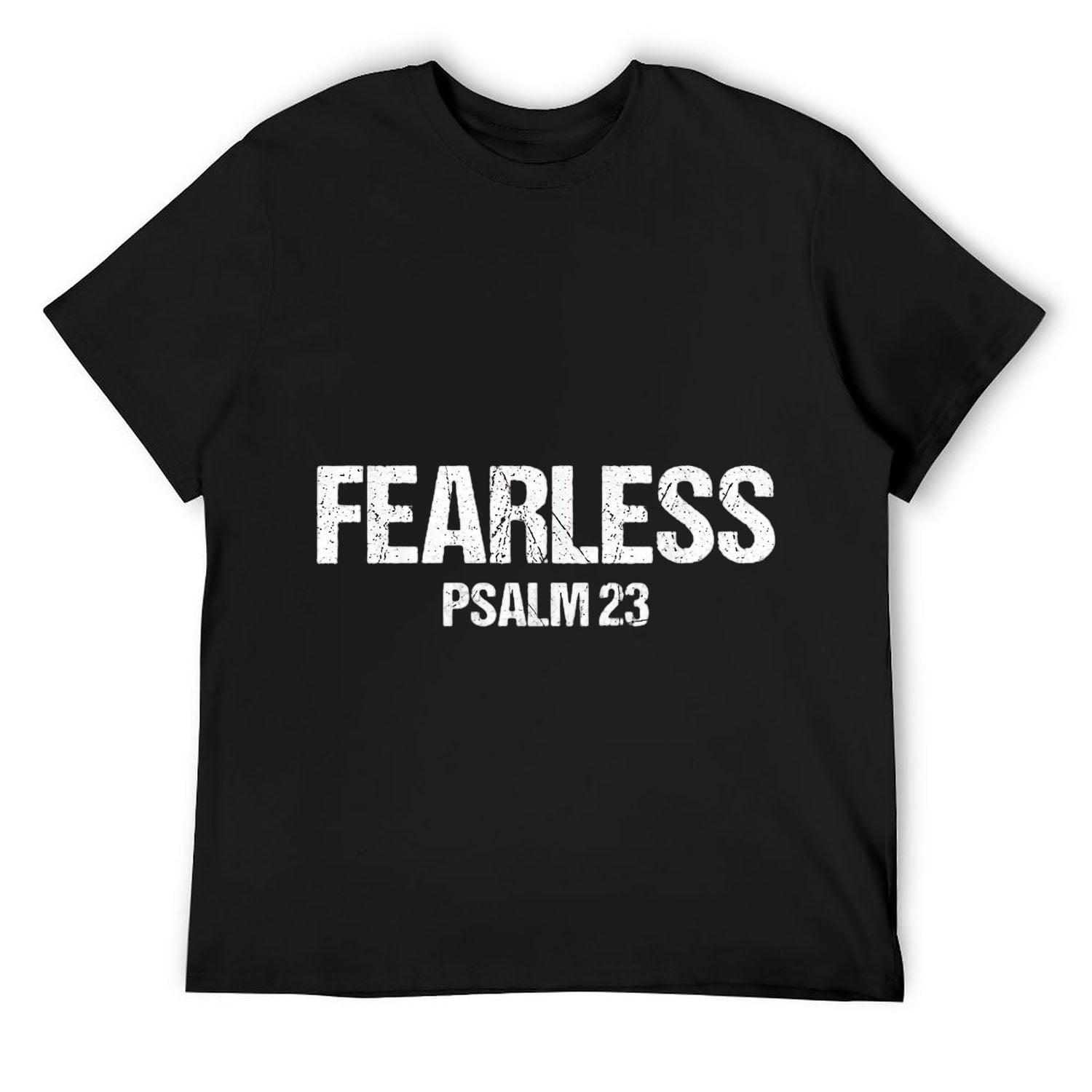Fearless Trendy Bible Verse Christian Sweatshirt PSALM 23 With Sleeve Print Fearless Trendy Bible Verse Christian Sweatshirt PSALM 23 With Sleeve Print