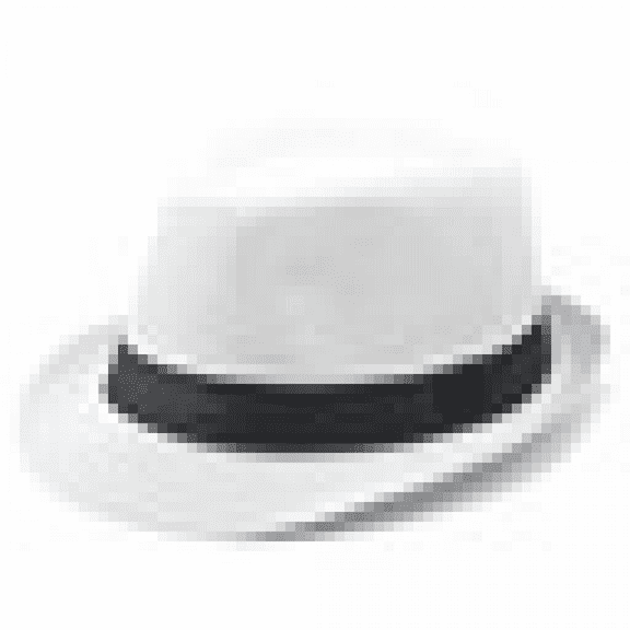 Mens Fedora Hat Trilby Summer Beach Sun Straw Hats Men Womens Panama Cap Brim -White